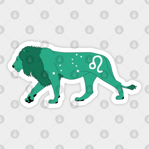 Leo (Jungle Green) Sticker by ziafrazier